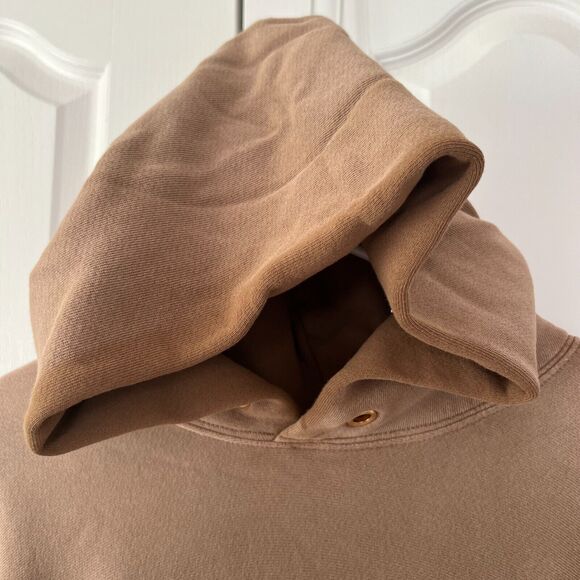 NWT $310 Les Tien Heavyweight Hoodie Size Small Men Faded Brown Brushed Fleece - Picture 4 of 13